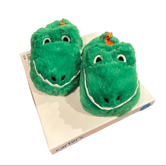 Slippers Carter's Benji Dinosaur Toddler Boys Slippers - Picture 12 of 12